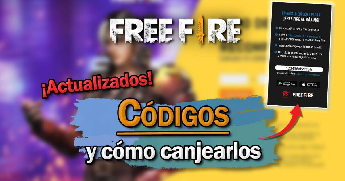 Free Fire: Códigos gratis de HOY para recibir recompensas