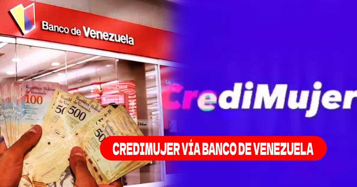 Credimujer vía Banco de Venezuela 2024: Cómo solicitarlo y registrarte por Patria