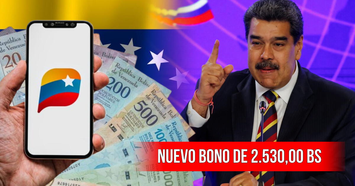 Nuevo Bono de 2.530,00 bs en Venezuela: quiénes lo reciben y cómo cobrar HOY en Sistema Patria
