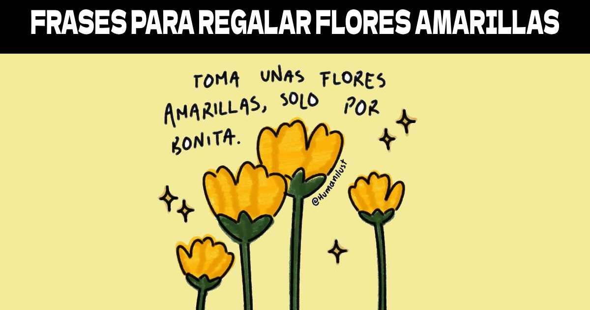 Mejores frases para regalar Flores Amarillas: Mensajes lindos e imágenes para este día