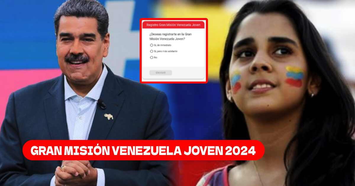 Gran Misión Venezuela Joven 2024: Regístrate EN LÍNEA y accede a los beneficios