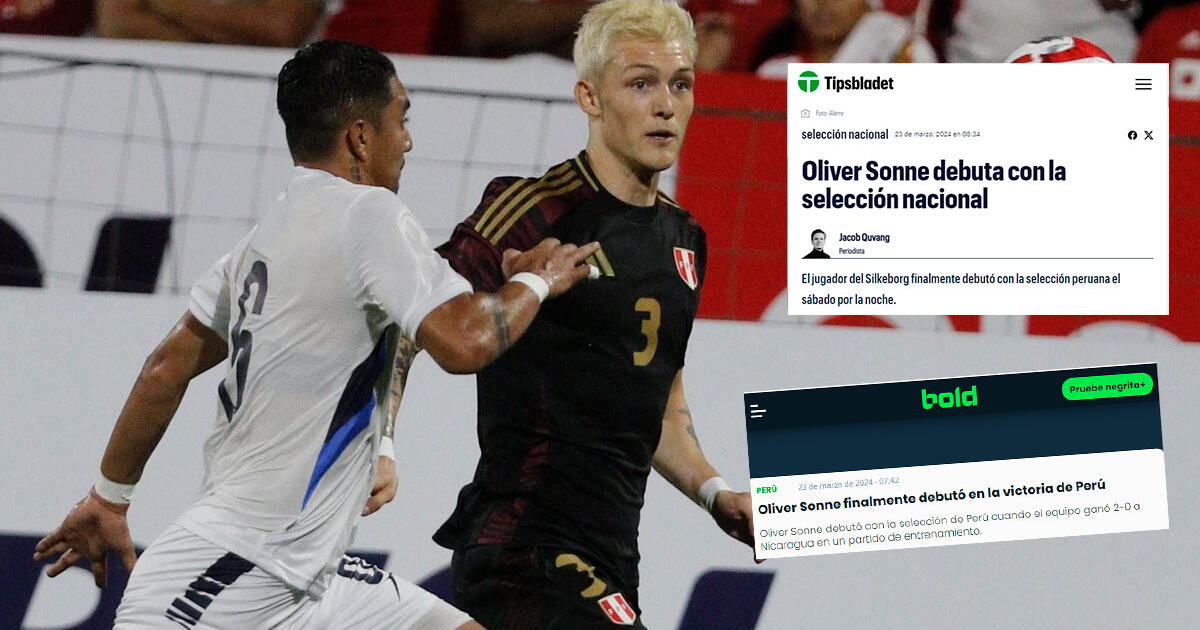 La reacción de los medios daneses sobre el debut de Oliver Sonne en la selección peruana