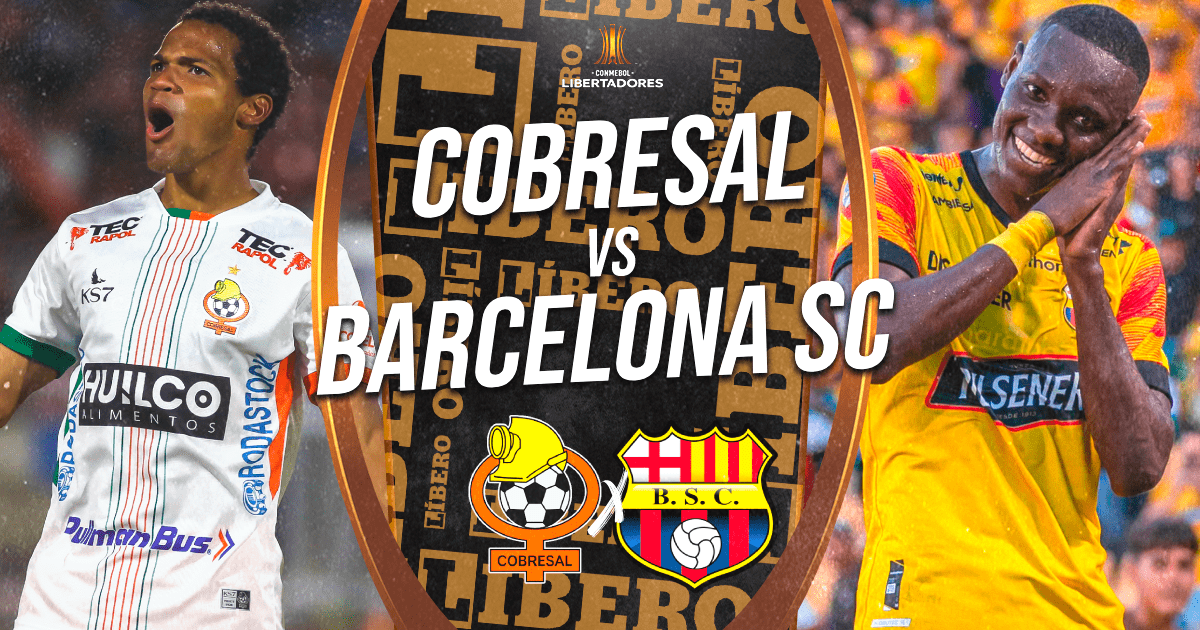 Barcelona SC vs. Cobresal EN VIVO vía ESPN 5: hora y dónde ver la Copa Libertadores 2024