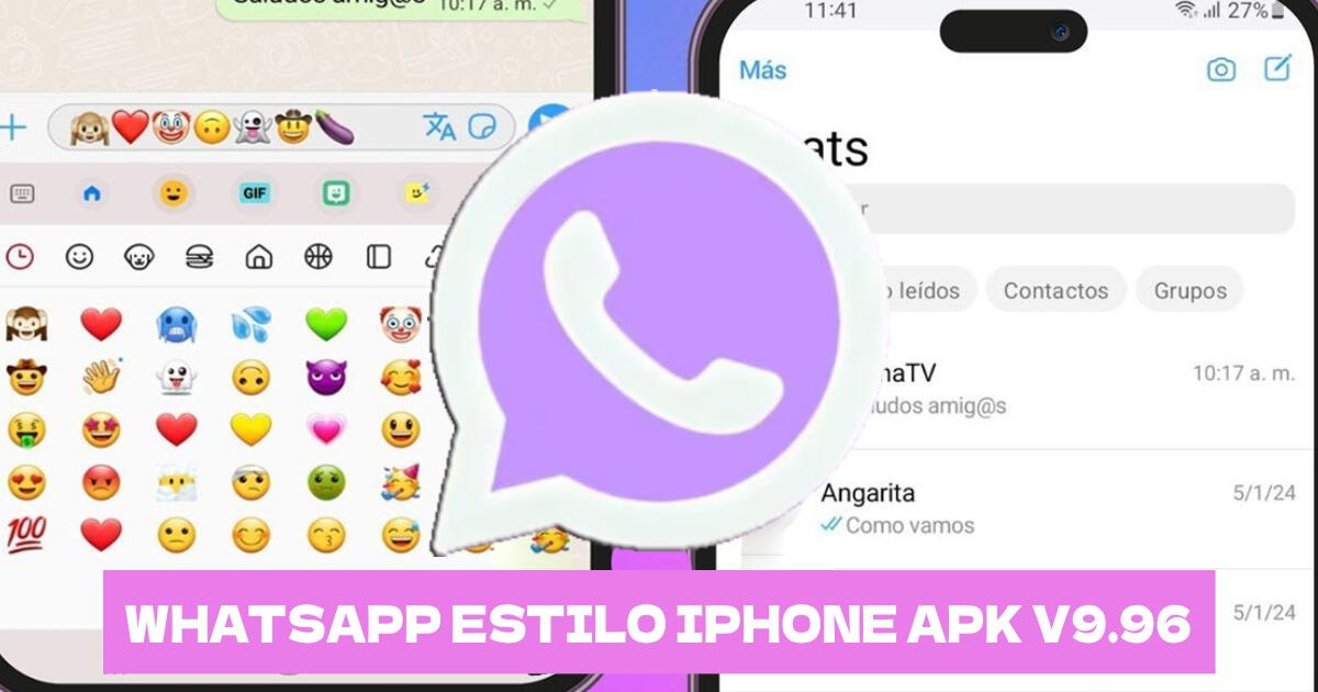 WhatsApp estilo iPhone APK, abril 2024: LINK para descargar GRATIS la versión 9.96