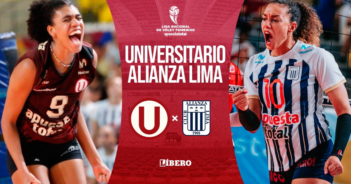 Universitario vs. Alianza Lima EN VIVO vía Movistar por la Liga Nacional de Vóley
