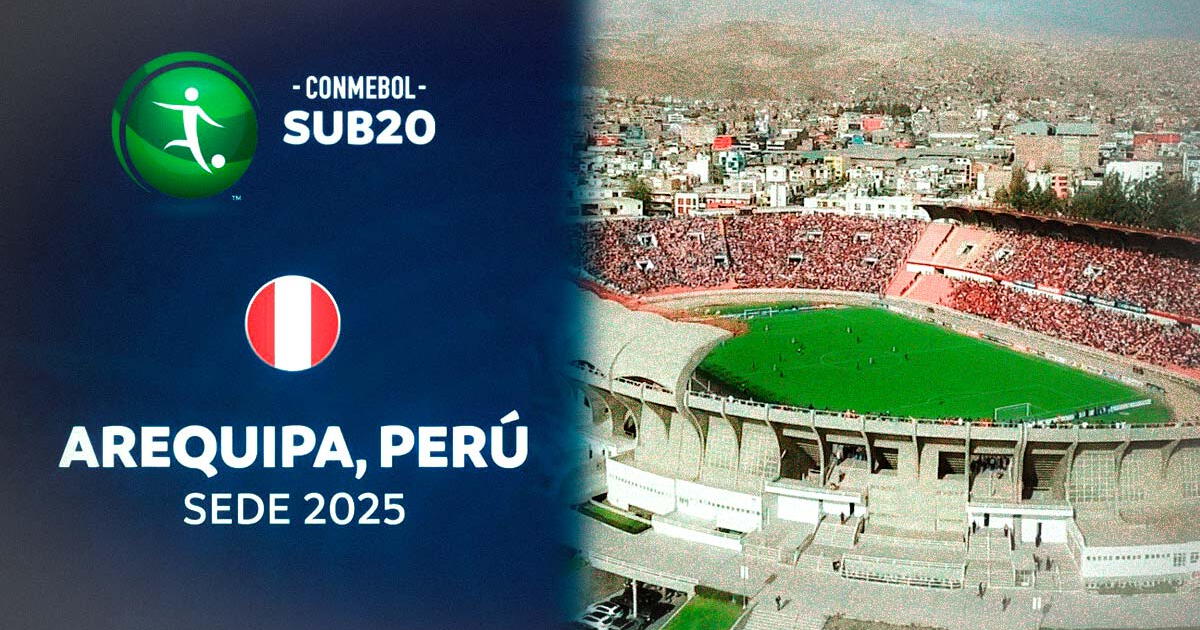 Arequipa - Perú será sede del Sudamericano Sub 20 2025, anunció la Conmebol