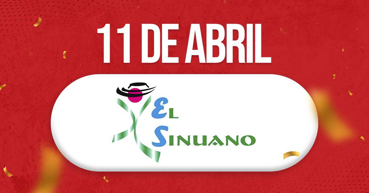 Sorteo Sinuano HOY EN VIVO: Resultados del 11 de abril