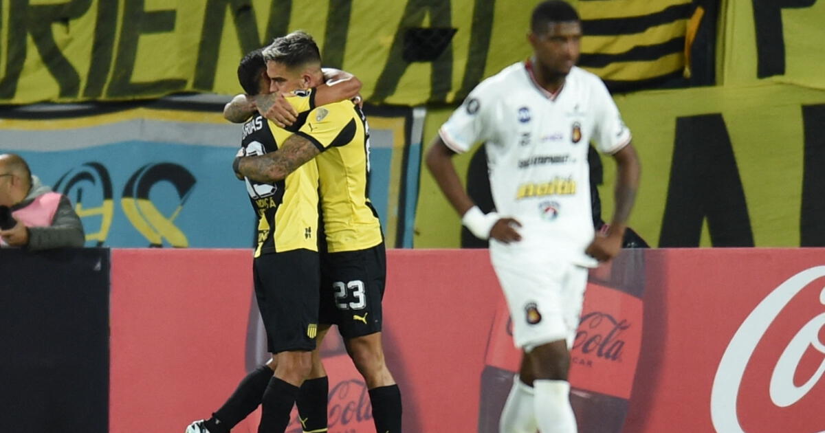 Peñarol humilló 5-0 a Caracas y sumó su primer triunfo en la Copa Libertadores 2024