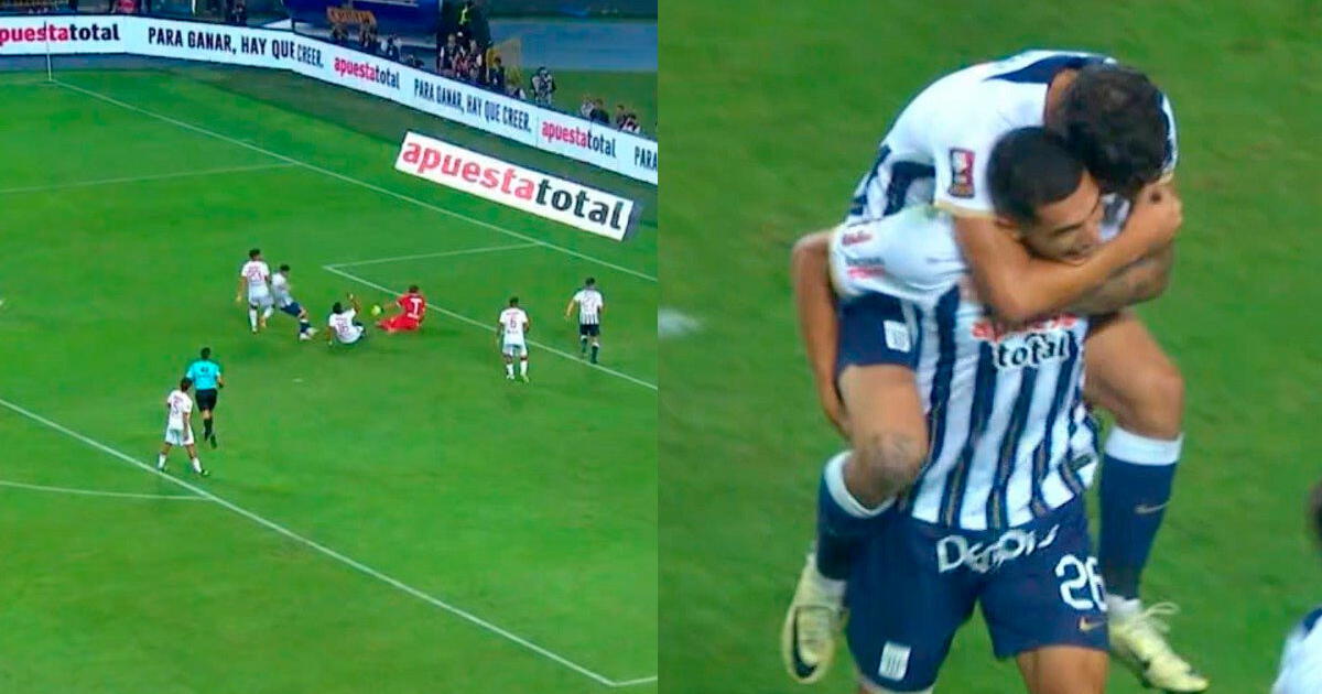 Kevin Serna luchó en el área y sacó un zurdazo para anotar el 1-0 de Alianza Lima