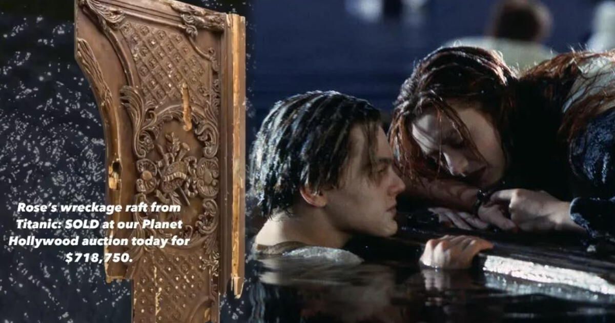 Subastan por US$ 600 mil la famosa puerta de ‘Titanic’ donde Jack muere por salvar a Rose