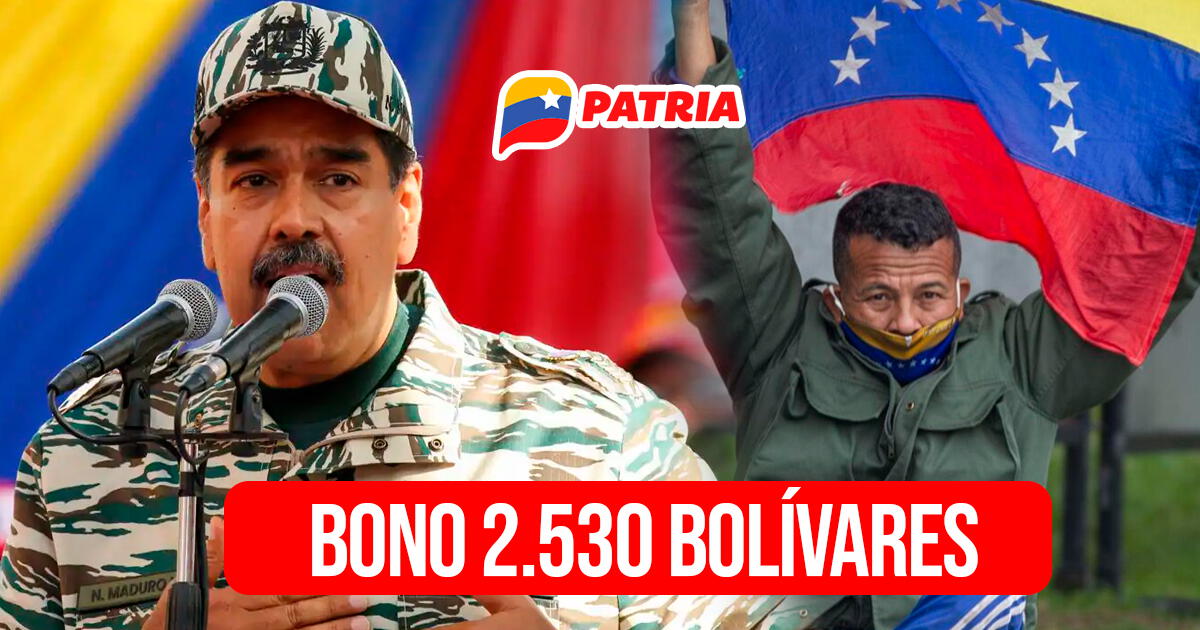 NUEVO Bono de 2.530 bolívares en Venezuela: COBRA el monto a través del Sistema Patria
