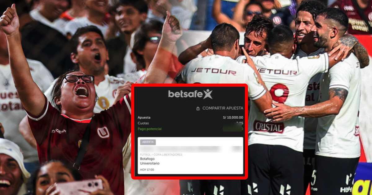 Apostó 10 MIL SOLES al partido de Botafogo vs. Universitario y podría convertirse en 'MILLONARIO'