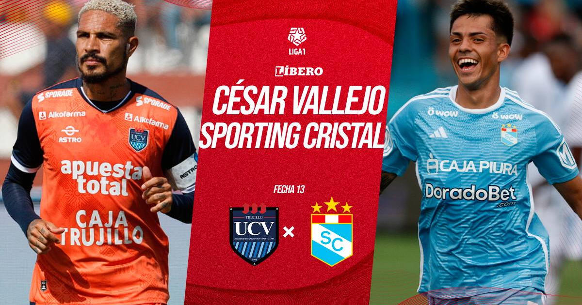 Sporting Cristal vs César Vallejo con Paolo Guerrero: hora, pronóstico y dónde ver LIGA 1 MAX