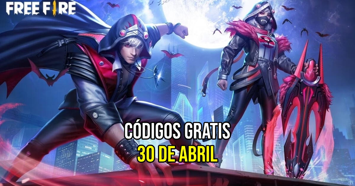 Free Fire: códigos gratis de HOY, martes 30 de abril del 2024