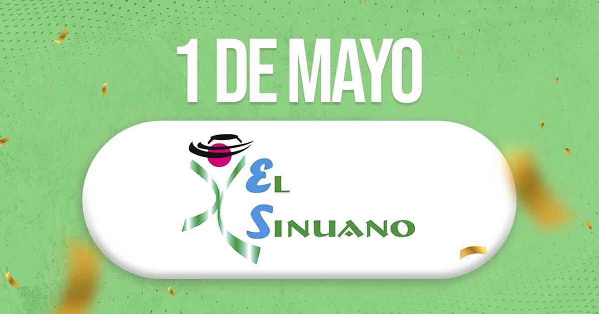 Sinuano Día y Noche de HOY, miércoles 1 de mayo: resultados y números ganadores