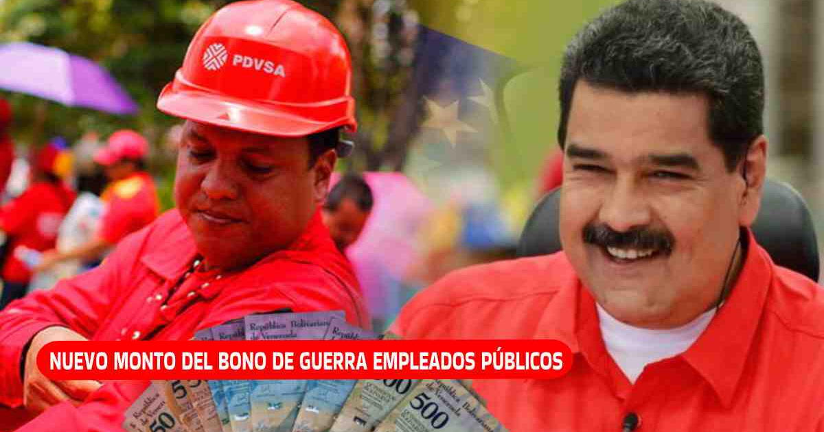 Bono de Guerra para empleados públicos: Consulta el AUMENTO confirmado por Maduro vía Sistema Patria
