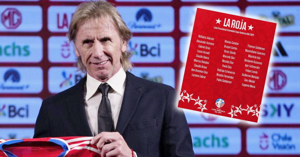 Perú en alerta: Gareca presentó la primera lista de Chile con 55 jugadores para Copa América