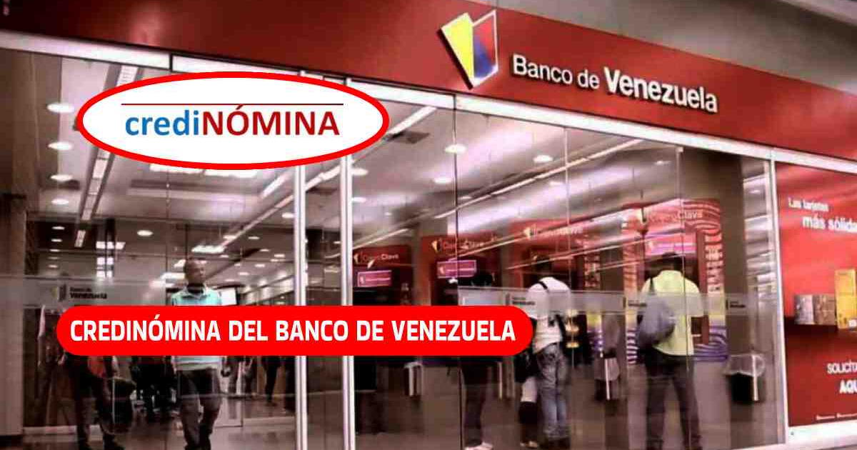 Credinómina del Banco de Venezuela 2024: VERIFICA si puedes recibir el crédito financiero HOY