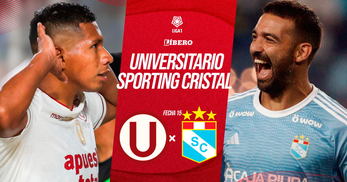 Universitario vs Sporting Cristal EN VIVO por Liga 1: fecha, hora, pronóstico y dónde ver partido