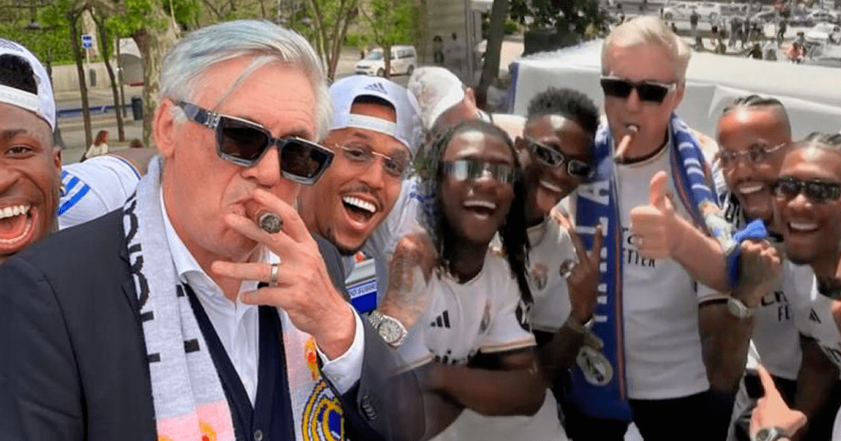 Carlo Ancelotti repitió la MEMORABLE celebración que hizo con el Real Madrid en el 2022