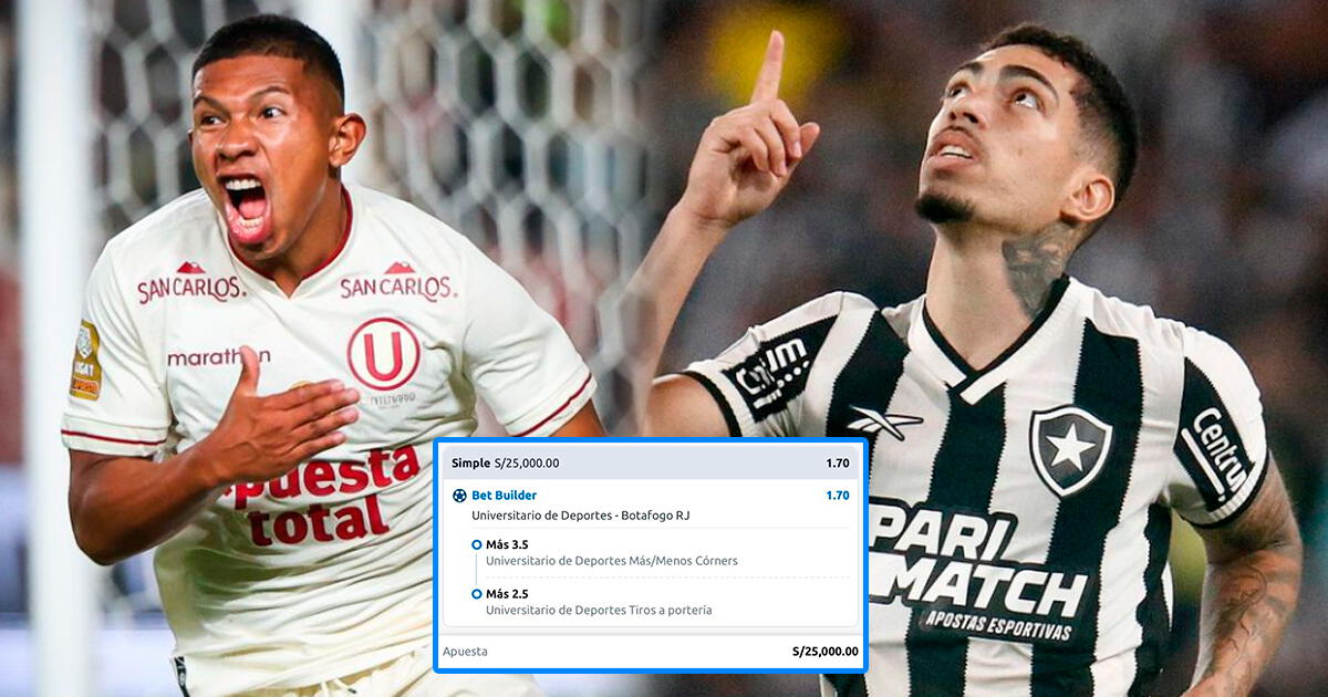 Hincha apuesta S/25 mil a Universitario vs. Botafogo y si acierta, su cuenta bancaria 'reventará'
