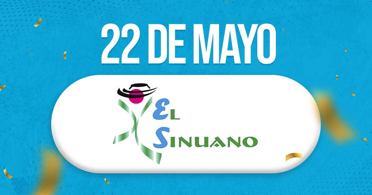 Sinuano Día HOY, 22 de mayo: a qué hora se juega y últimos resultados de la lotería colombiana