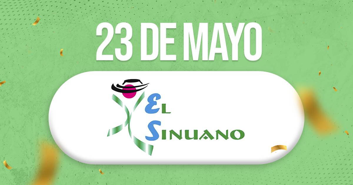Sinuano Día HOY, 23 de mayo: hora de juego y ver últimos resultados de la lotería colombiana