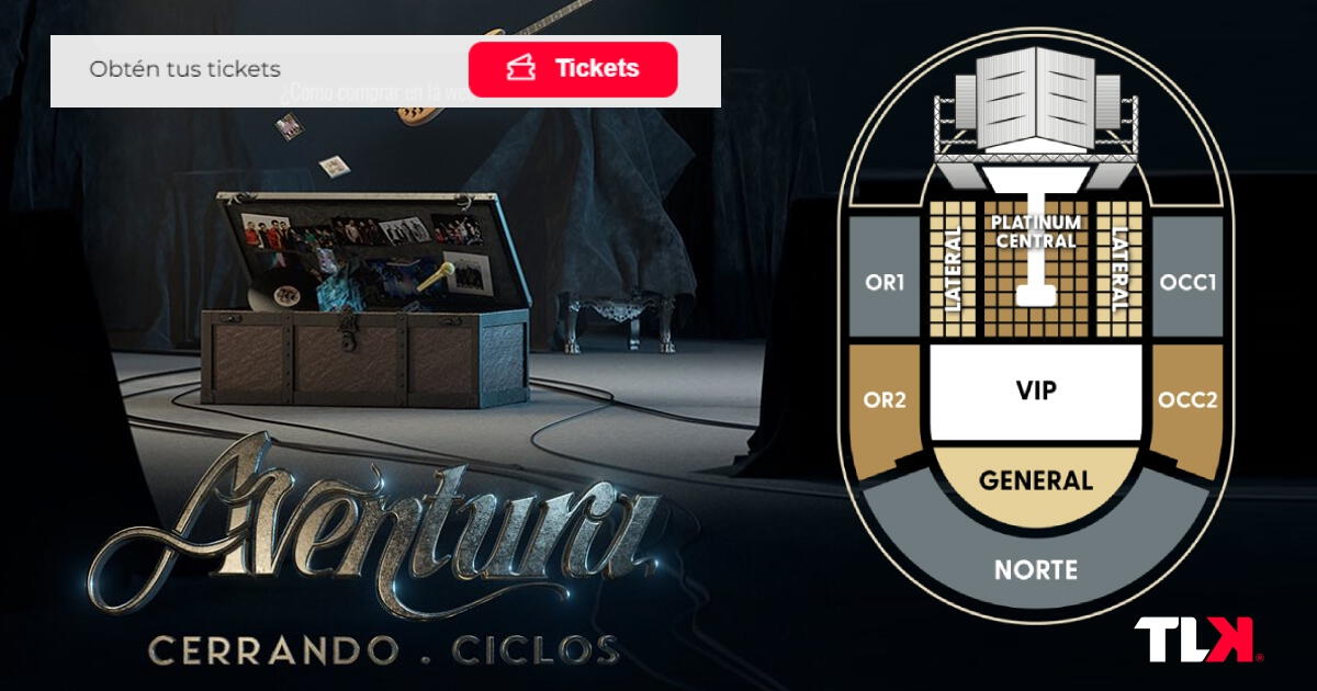 Entradas al concierto de Aventura y Romeo Santos en Lima: precios, link de compra y fechas