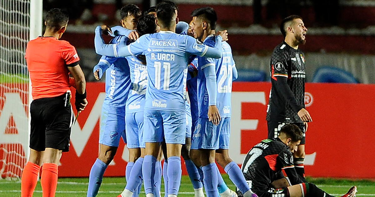 Bolívar clasificó a octavos de final como primero del grupo E tras ganar 3-1 a Palestino