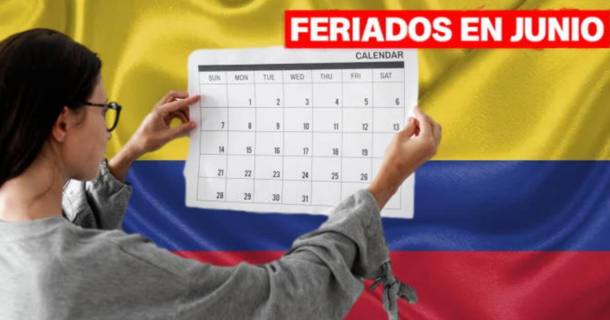 Lista completa de feriados y días libres para junio 2024 en Colombia