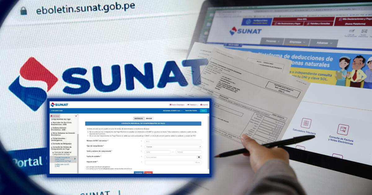 Consulta individual de COMPROBANTES de PAGO: pasos para COMPROBAR la VALIDEZ de documentos en SUNAT