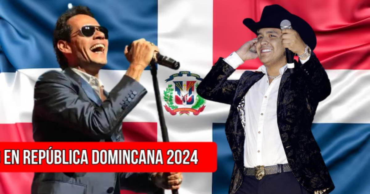 Desde Marc Anthony hasta Christian Nodal: lista de los conciertos 2024 en República Dominicana