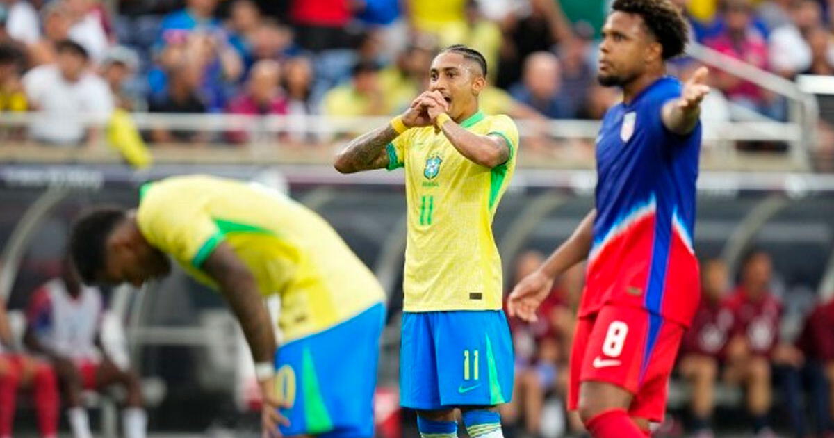 Brasil empató 1-1 con Estados Unidos en partido amistoso previo a la Copa América 2024