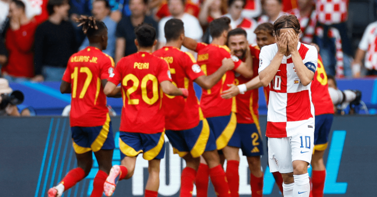 España goleó 3-0 a Croacia e inició con el pie derecho su participación en la Eurocopa 2024