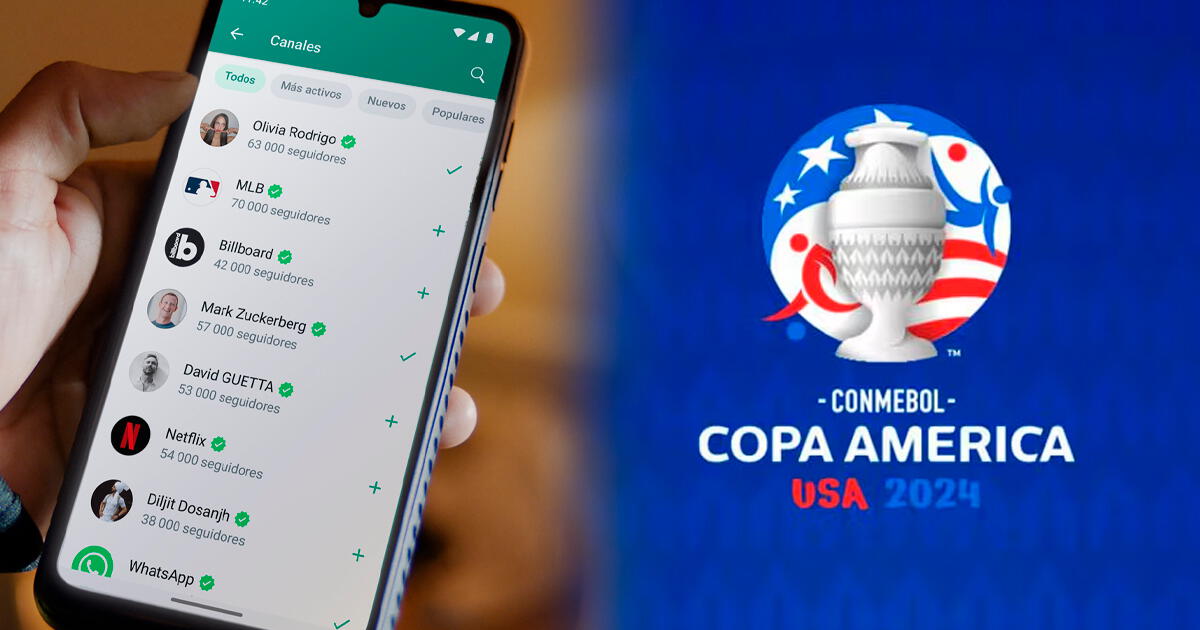 Me funciona y ahora te enseño el truco para estar informado de la Copa América 2024 a través de WhatsApp