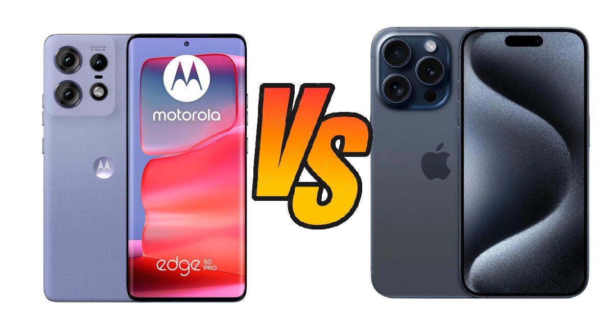 Motorola Edge 50 PRO vs. iPhone 15 PRO: ¿Cuál de estos dos celulares PRO es mejor?