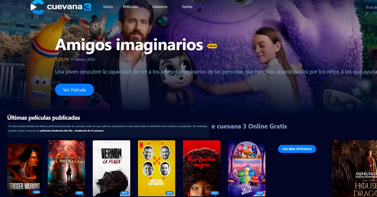 ¿Cuál es el link oficial de Cuevana, para ver de películas y series en español latino?