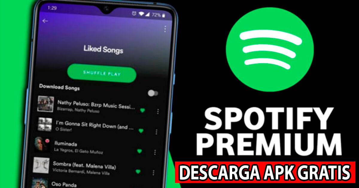 Descarga Spotify Premium APK para disfrutar de tus canciones favoritas GRATIS y sin ANUNCIOS