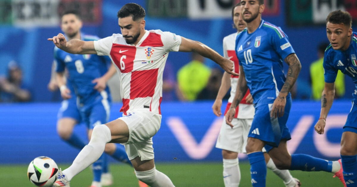 Con gol en los descuentos, Italia igualó con Croacia y clasificó a octavos de la Eurocopa