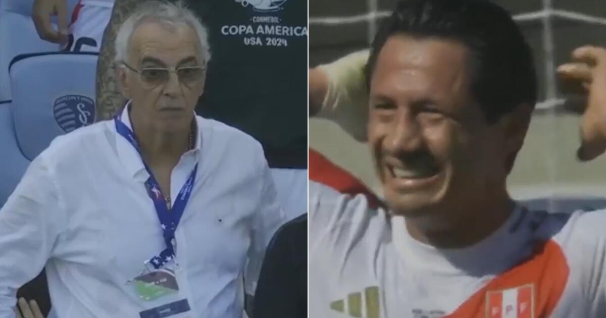Así fue la reacción de Jorge Fossati tras gol anulado de Gianluca Lapadula 