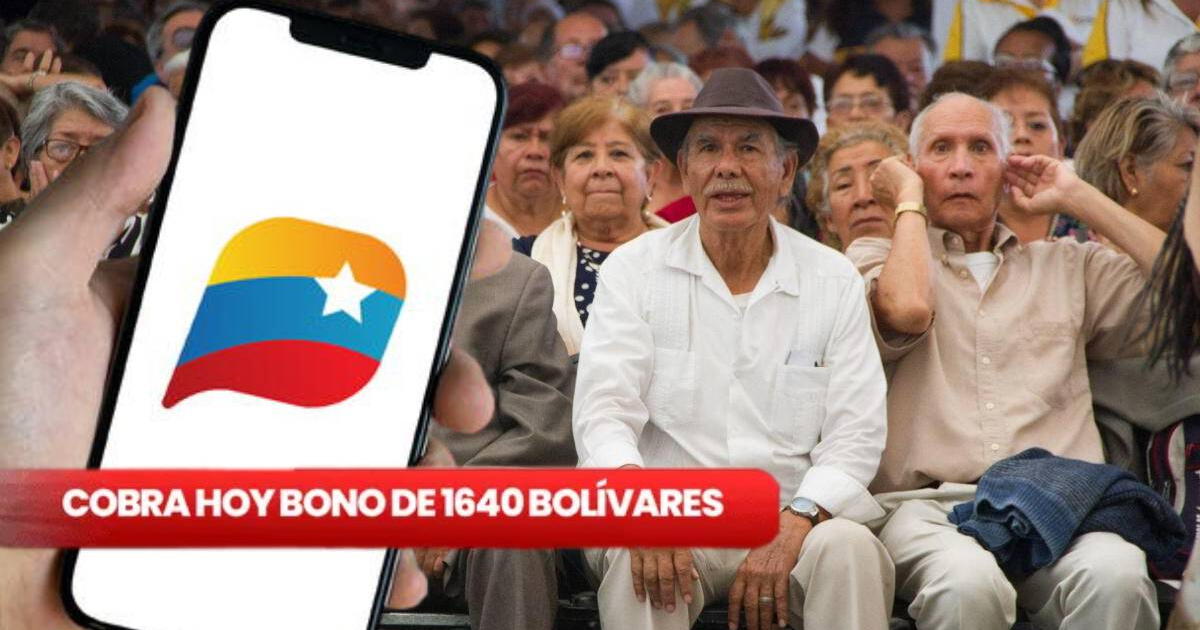 Buena noticia para los adultos mayores de Venezuela: ACTIVA el NUEVO BONO de 1.640 bolívares