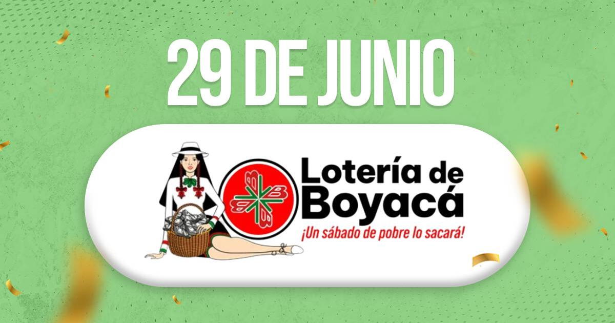 Lotería de Boyacá de HOY, 29 de junio: últimos resultados y a qué se juega