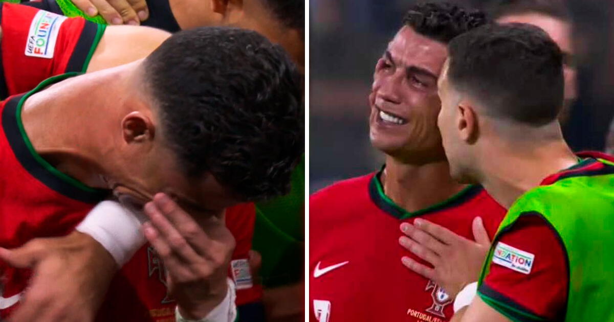 Cristiano Ronaldo rompe en llanto tras fallar decisivo penal en el Portugal vs. Eslovenia