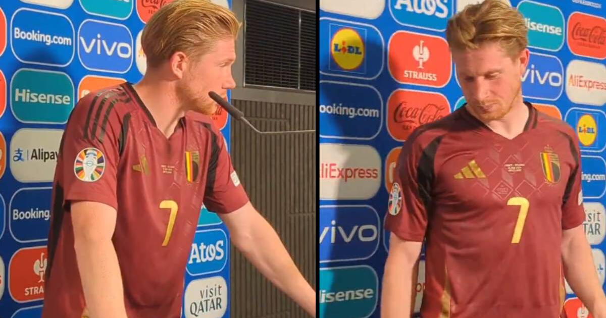 Kevin De Bruyne ESTALLÓ tras eliminación de Bélgica e INSULTÓ a periodista 