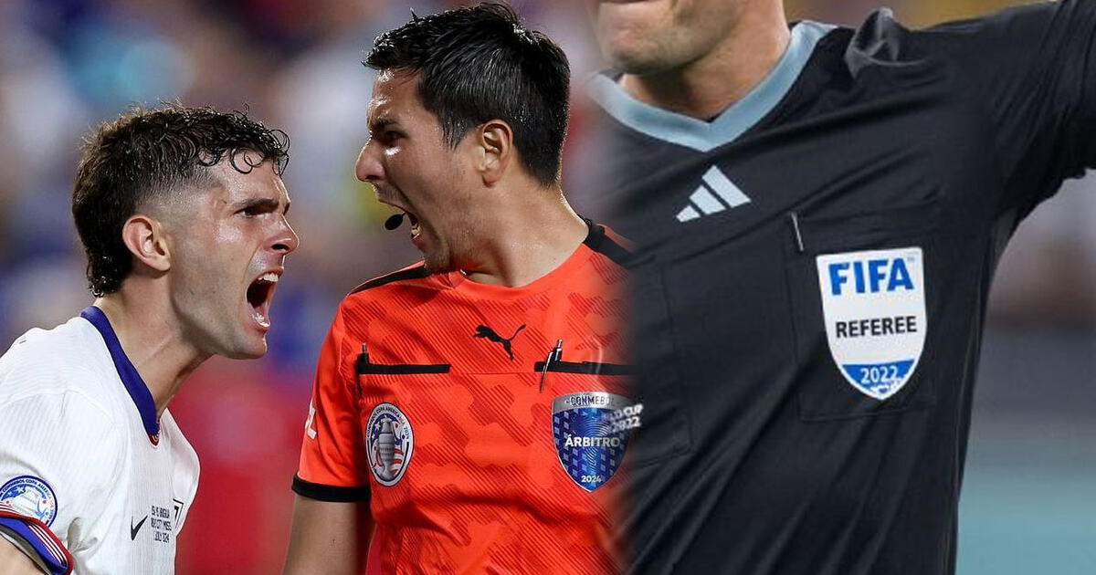 Exárbitro FIFA respaldó a Kevin Ortega tras incidente con Christian Pulisic en la Copa América