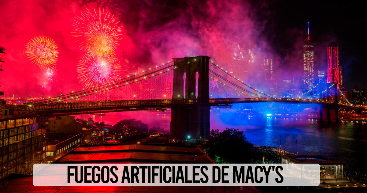 Fuegos artificiales de Macy's en río Hudson, 4 de julio: hora y dónde ver espectáculo y show de Luis Fonsi