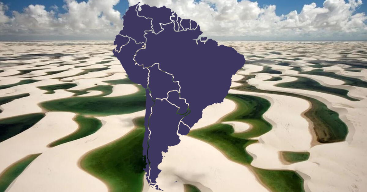 El único DESIERTO INUNDADO del mundo está en Sudamérica y muy cerca de Perú
