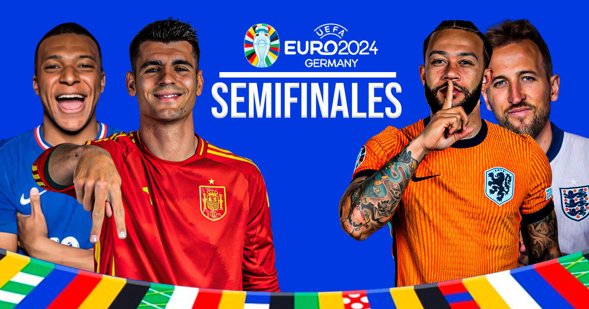 Semifinales de la Eurocopa 2024: cuándo comienzan, fecha, horario y donde ver partidos