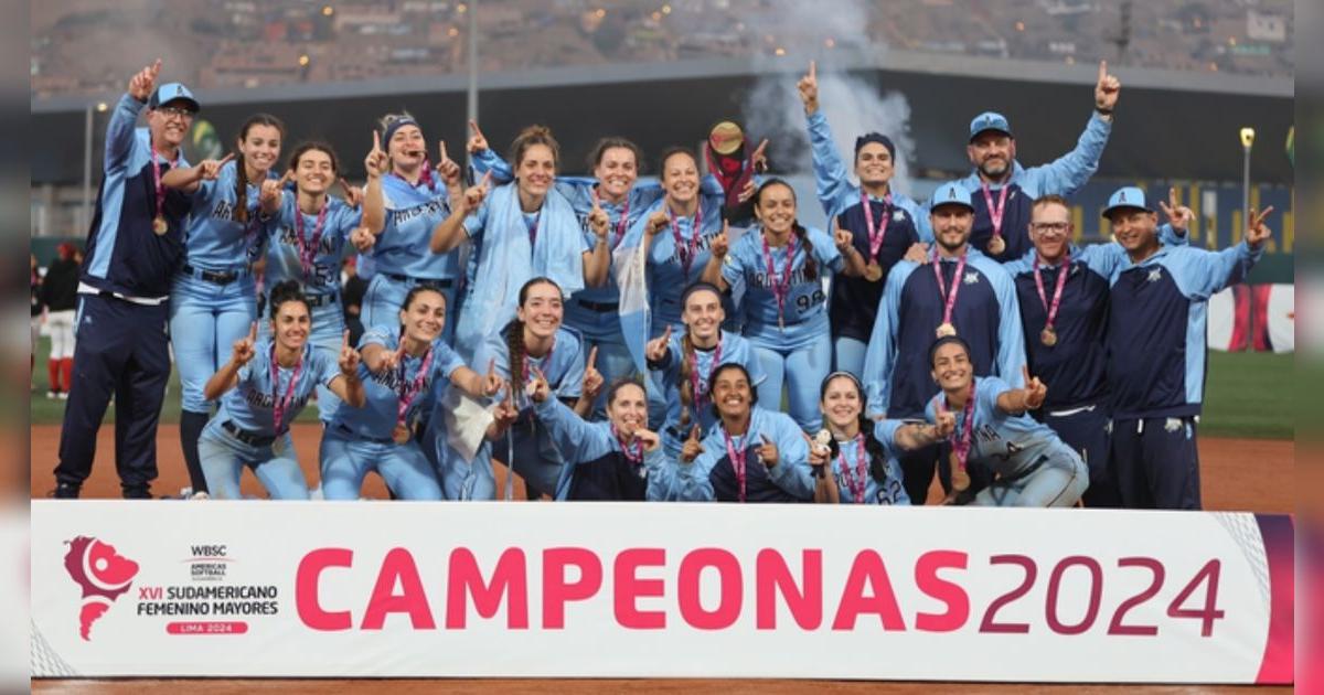 Argentina se coronó bicampeón del Sudamericano de Softbol Femenino Lima 2024