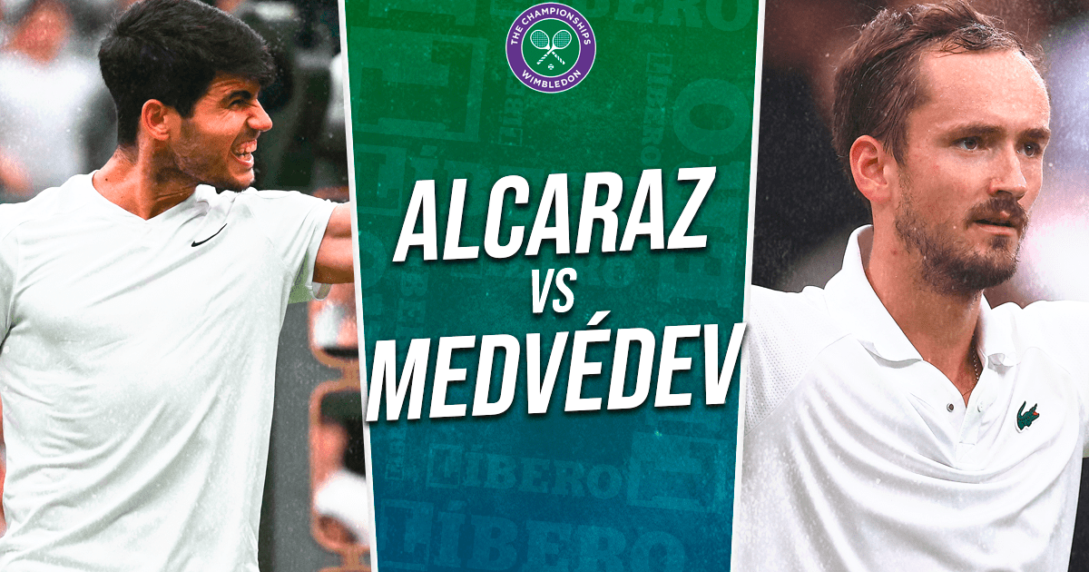 Carlos Alcaraz vs. Daniil Medvédev vía ESPN 2: hora y donde ver semifinal de Wimbledon 2024